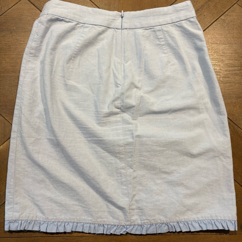 J. Crew Asymmetrical Light Blue Skirt Size 2 - Picture 6 of 8
